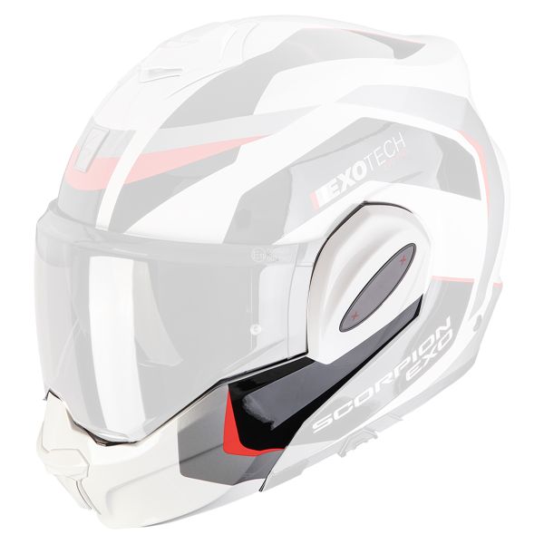 Helmet Spares Scorpion Exo Tech Evo Pro Acuti Grey Black Red chinstrap