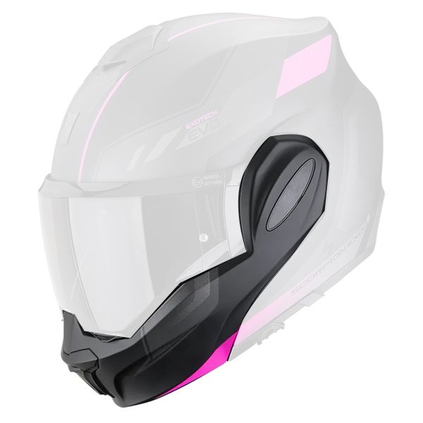 Helmet Spares Scorpion Exo Tech Evo Socius Matt Black Pink chinstrap