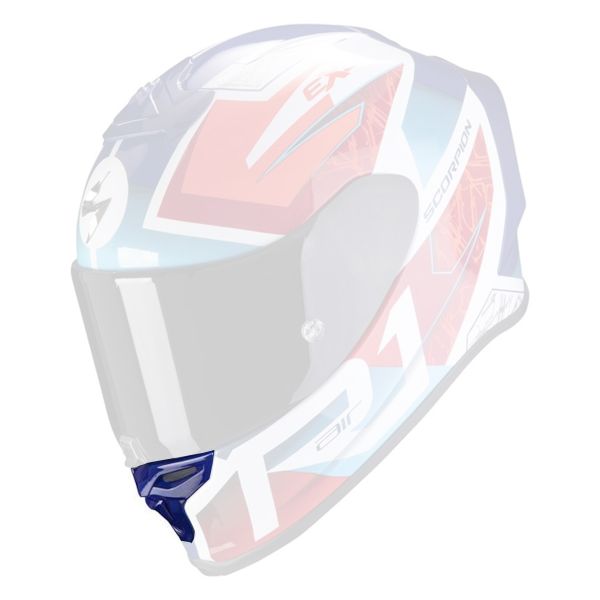Helmet Spares Scorpion Ventilation Chinstrap Exo R1 Air Infini White Blue Red