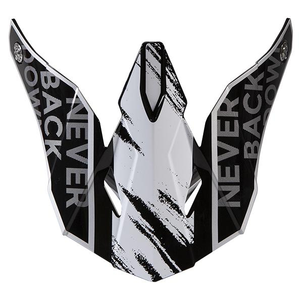 Helmet Spares SHOT Furious Kid Draw black grey glossy peak