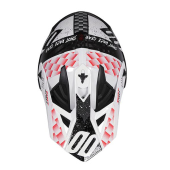 Helmet Spares SHOT Lite Carbon Rush black red glossy peak Helmet Spares SHOT Lite Carbon Rush black red glossy peak