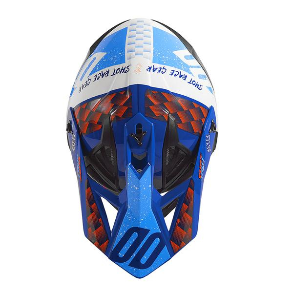 Helmet Spares SHOT Lite Rush blue orange glossy cap