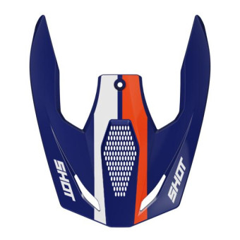 Helmet Spares SHOT Race Iron blue orange glossy peak
