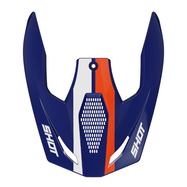 Helmet Spares SHOT Race Iron blue orange glossy peak