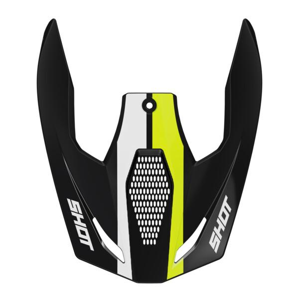 Helmet Spares SHOT Race Iron neon yellow glossy peak