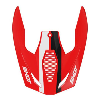 Helmet Spares SHOT Race Iron red glossy peak
