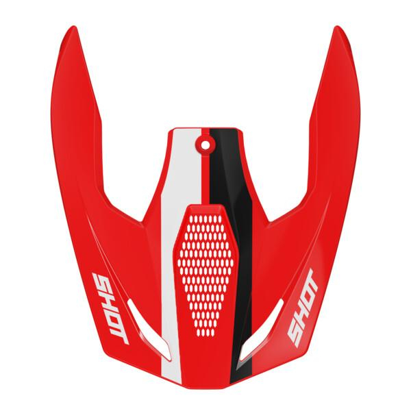Helmet Spares SHOT Race Iron red glossy peak