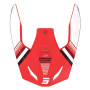 Helmet Spares SHOT Race Tracer red glossy peak
