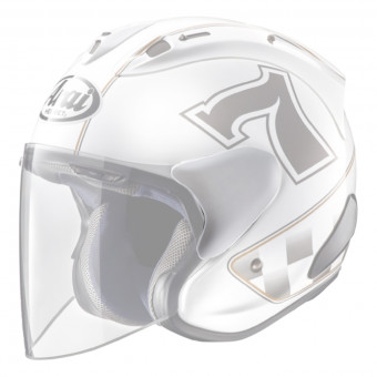 Helmet Spares Arai SZ-Ram X Pivot Plates - Cafe Racer White Helmet Spares Arai SZ-Ram X Pivot Plates - Cafe Racer White