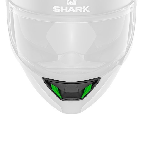 Helmet Spares Shark Chin Vent Skwal 1 Green Led