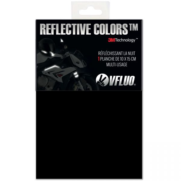 Helmet reflective stickers VFLUO Reflective Black tape - uncut DIY kit