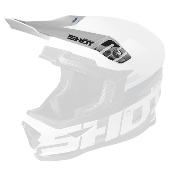 Visors SHOT Visor Furious Brush White Metallic