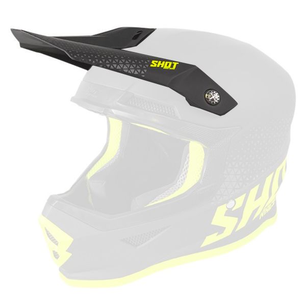 Visors SHOT Visor Furious Raw Black Neon Yellow Matt