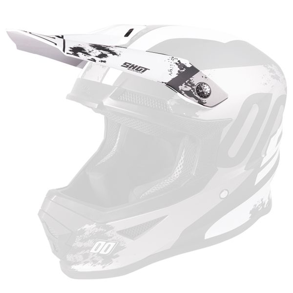 Visors SHOT Visor Furious Shadow Black White Kid
