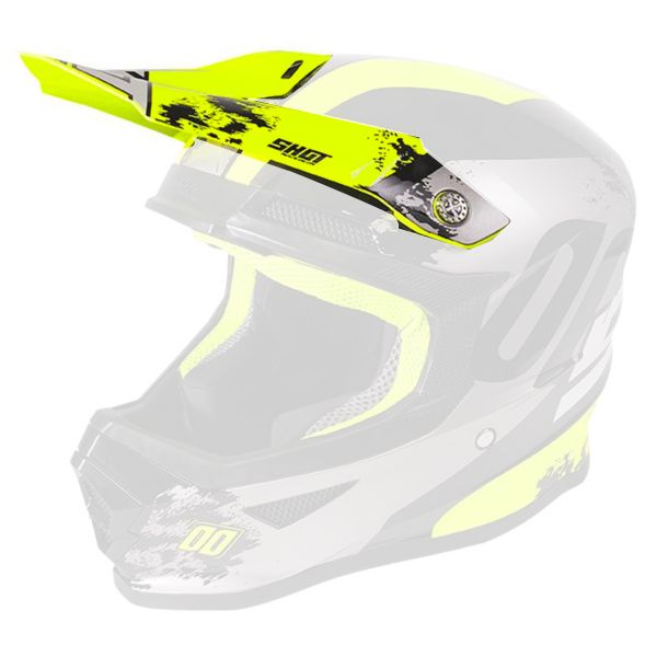 Visors SHOT Visor Furious Shadow Neon Yellow Kid