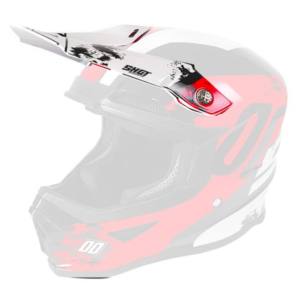 Visors SHOT Visor Furious Shadow Red White