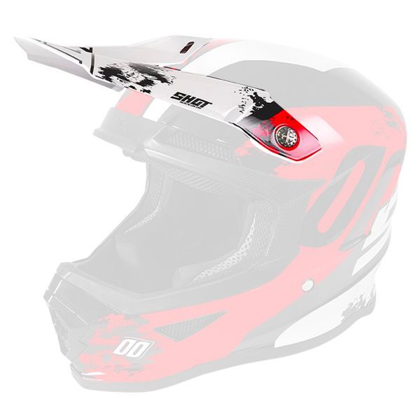 Visors SHOT Visor Furious Shadow Red White Kid