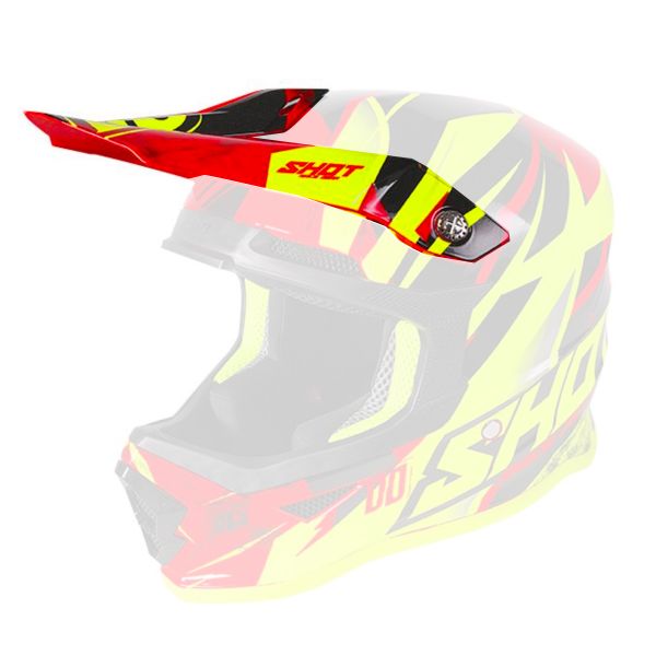 Visors SHOT Visor Furious Ventury Black Red Neon Yellow