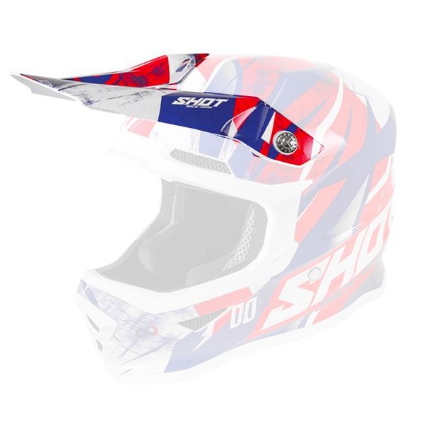 Visors SHOT Visor Furious Ventury Blue Red
