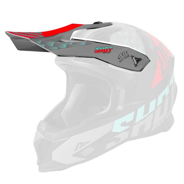 Visors SHOT Visor Lite Rush Turquoise Fushia Matt