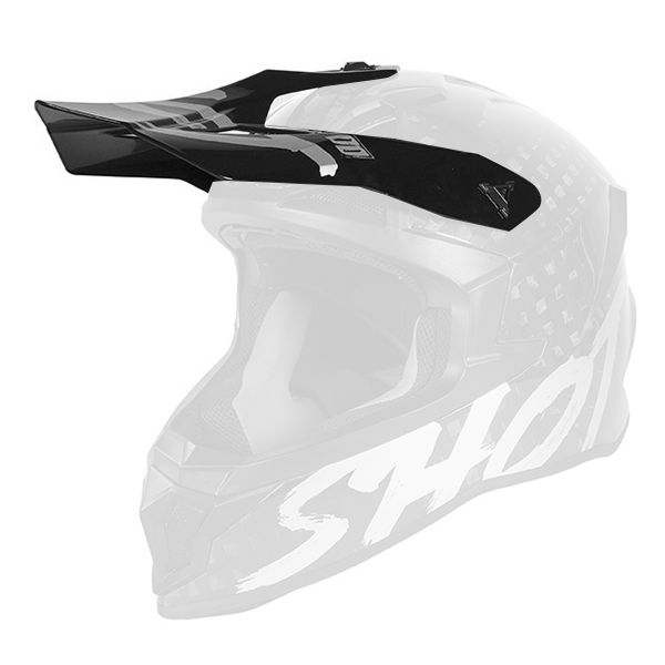 Visors SHOT Visor Lite Solid Carbon Silver Matt