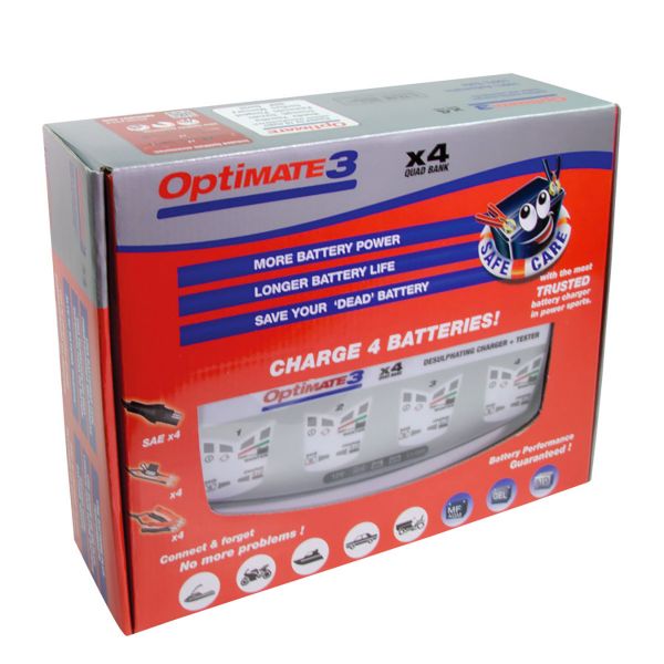 Tecmate Optimate 3 for 4 Batteries