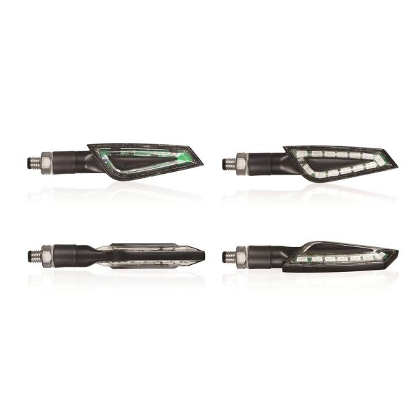 Motorcycle and Scooter Turn Sign Chaft Shelter Led Carbon