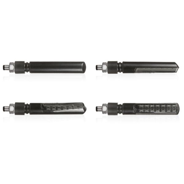 Motorcycle and Scooter Turn Sign Chaft Enigma Black