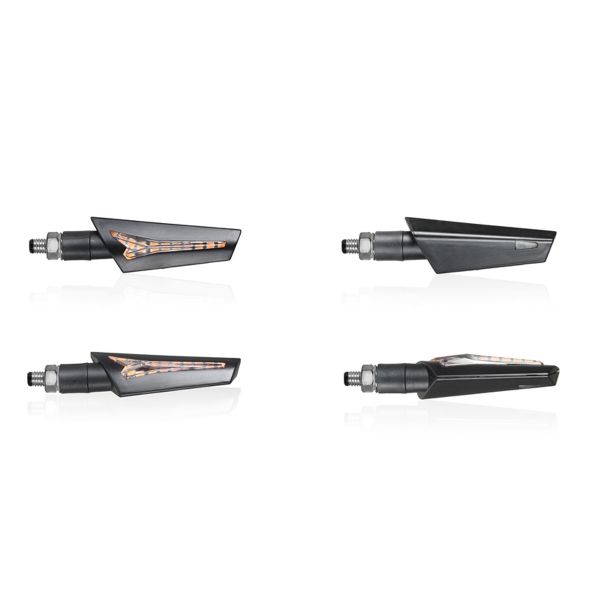 Motorcycle and Scooter Turn Sign Chaft Harper Black CE