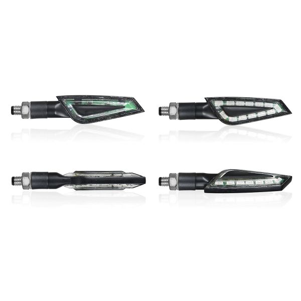 Motorcycle and Scooter Turn Sign Chaft Shelter Led Black