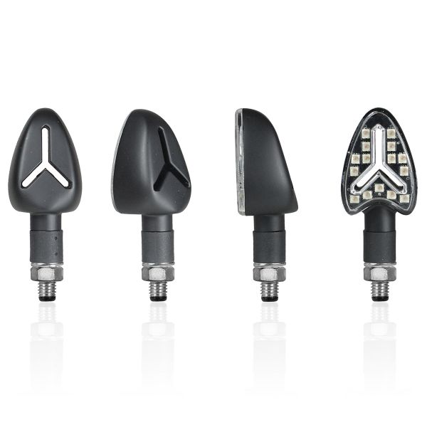 Motorcycle and Scooter Turn Sign Chaft Sniper Black Motorcycle and Scooter Turn Sign Chaft Sniper Black