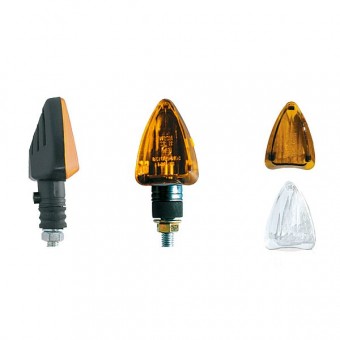 Motorcycle and Scooter Turn Sign Chaft Gunner Set Black