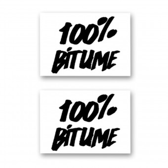 Stickers 100% Bitume Set 2 Stickers 100% Bitume 14 x 11 Black Stickers 100% Bitume Set 2 Stickers 100% Bitume 14 x 11 Black
