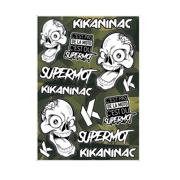 Motorcycle Accessories Kikaninac Stickers Supermot