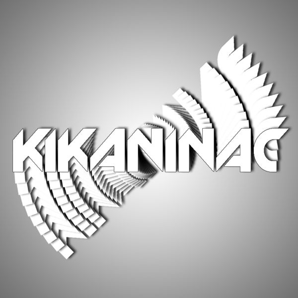 Motorcycle Accessories Kikaninac Pack of 5 Stickers Kikaninac 10x2cm White