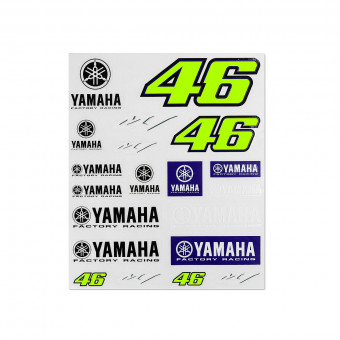 Stickers VR 46 Stickers Small Set Yamaha Dual Racing Stickers VR 46 Stickers Small Set Yamaha Dual Racing