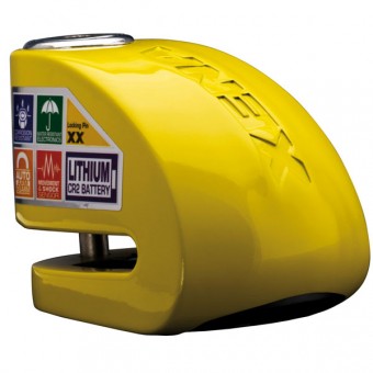 Motorcycle Accessories Xena Series XX 14 Yellow Alarmed Disc Lock