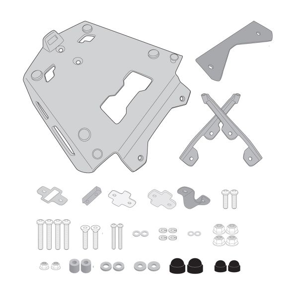 Top Box Mounting Kits Givi Monokey Aluminium Rack SRA5134 BMW F850GS Adventure (19-20)