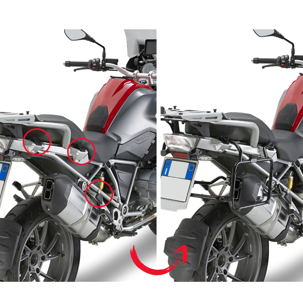 Pannier Mounting Kits Givi Monokey Pannier Quick Rack Removal (PLR5108)