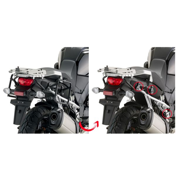 Pannier Mounting Kits Givi Pannier Quick Rack Removal PLR3105 Suzuki V-Strom 1000 (14-19)