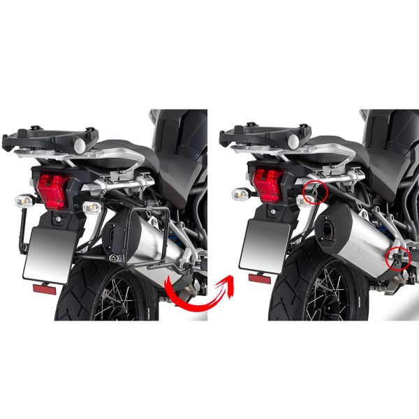 Pannier Mounting Kits Givi Pannier Quick Rack Removal PLR6408 Triumph Tiger 1200 (16-18)