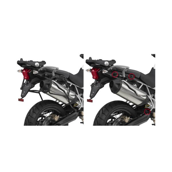 Pannier Mounting Kits Givi Pannier Quick Rack Removal PLR6409 Triumph Tiger 800 XC/XR (11-17)