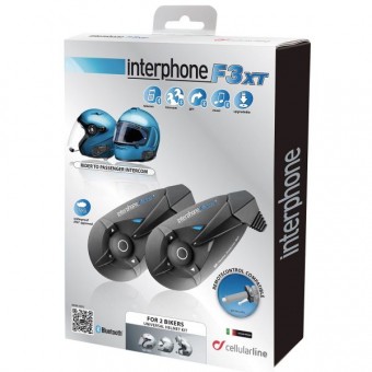 Motorcycle Accessories Cellular Line F3 XT Twin Pack