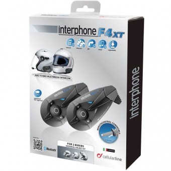 Motorcycle Accessories Cellular Line F4 XT Twin Pack