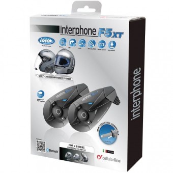 Motorcycle Accessories Cellular Line F5 XT Twin Pack