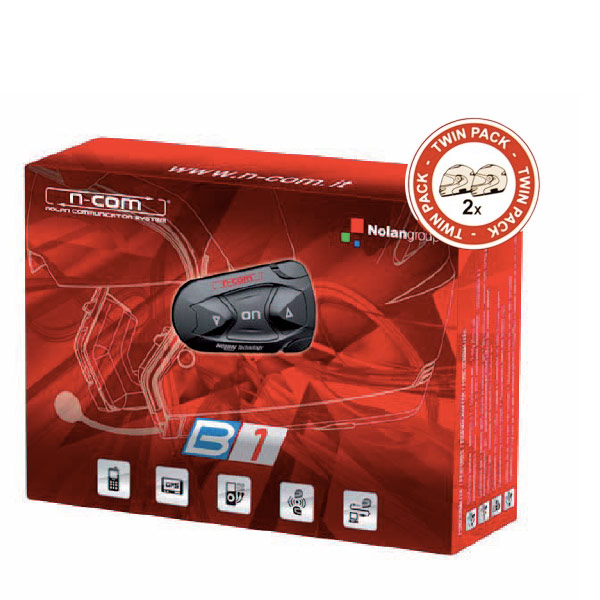 Motorcycle Accessories Nolan Bluetooth Kit B1 Twin Pack Pour N103 - N91 - N90 - N86 - N85 - N71- N43
