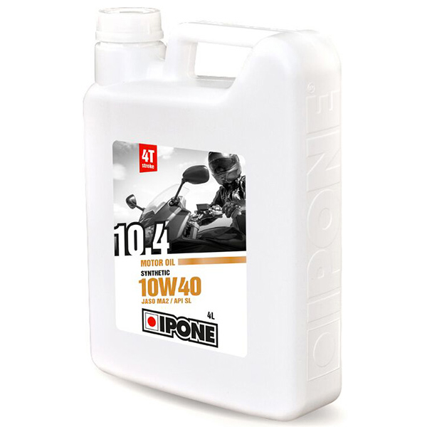 Motorcycle Oil IPONE 10.4 - 10W40 Synthetic - 4 Litre 4T Motorcycle Oil IPONE 10.4 - 10W40 Synthetic - 4 Litre 4T