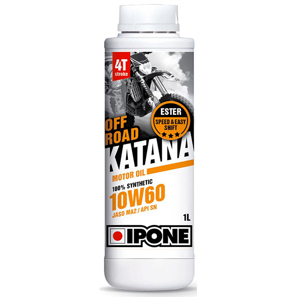 Motorcycle Oil IPONE Katana Off Road - 10W60 100 % Synthetic - 1 Litre 4T