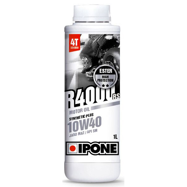 Motorcycle Oil IPONE R4000 RS - 10W40 Synthetic Plus - 1 Litre 4T Motorcycle Oil IPONE R4000 RS - 10W40 Synthetic Plus - 1 Litre 4T