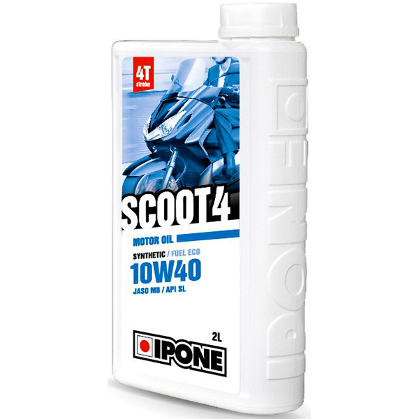 Motorcycle Oil IPONE Scoot 4 - 10W40 Synthetic - 2 Litre 4T Motorcycle Oil IPONE Scoot 4 - 10W40 Synthetic - 2 Litre 4T